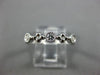 .25CT DIAMOND 14KT WHITE GOLD 3D 5 STONE FILIGREE SEMI ETERNITY ANNIVERSARY RING