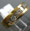 ESTATE WIDE 1.02CT DIAMOND 14KT YELLOW GOLD 7 STONE COMFORT FIT ANNIVERSARY RING