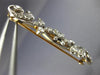 ANTIQUE 1.20CT ROSE CUT DIAMOND 14K WHITE GOLD FLOWER FILIGREE PIN BROOCH #19163