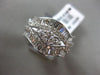 ESTATE 2.26CT DIAMOND 18KT WHITE GOLD MULTI SHAPE CLUSTER MARQUISE PROMISE RING