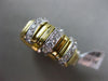 ESTATE WIDE .57CT ROUND DIAMOND 18KT TWO TONE GOLD 3D 3 ROW FLEXIBLE FUN RING