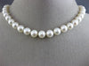 ESTATE AAA 8MM SOUTH SEA PEARL 14KT WHITE GOLD 3D CLASSIC NECKLACE #26211