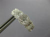 1.33CT DIAMOND 18K WHITE GOLD MULTI FLOWER CLUSTER LEVERBACK HANGING EARRINGS