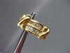 ESTATE LONG 1.12CT DIAMOND BAGUETTE 14K YELLOW GOLD CLIP ON EARRINGS !!! #17948