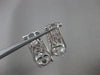 ESTATE LARGE .40CT DIAMOND 18KT WHITE GOLD FILIGREE CLIP ON EARRINGS  #20318