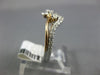 ESTATE .36CT DIAMOND 14KT WHITE & ROSE GOLD 2 STONE CRISS CROSS SWIRL LOVE RING