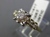 ANTIQUE .70CT OLD MINE DIAMOND 14K WHITE & YELLOW GOLD 3D ENGAGEMENT RING #21917