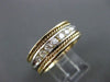 ESTATE .60CT DIAMOND 14K YELLOW & WHITE GOLD 7 STONE MEN ANNIVERSARY RING #20336