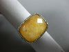 ESTATE LARGE 10.17CT DIAMOND & AAA YELLOW QUARTZ 14K ROSE GOLD RECTANGULAR RING
