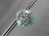 ESTATE LARGE 20.31CT DIAMOND & AAA BLUE TOPAZ 14K WHITE GOLD 3D CLIP ON EARRINGS