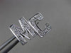 ESTATE .30CT DIAMOND 14KT WHITE & YELLOW GOLD PAVE " MC " INITIAL PIN #23769