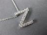 .32CT ROUND DIAMOND 14KT WHITE GOLD CLASSIC INITIAL FLOATING PENDANT #18296