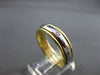 ESTATE .38CT DIAMOND 14KT TWO TONE GOLD ETOILE FLOATING ETERNITY RING 5mm #21324