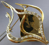 ESTATE SAMMY DAVIS JR 1.40CT DIAMOND 18K WHITE ROSE GOLD FISH PIN BROOCH #20064