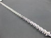 ESTATE WIDE 1.41CT DIAMOND 14KT WHITE GOLD ETOILE FILIGREE ROPE TENNIS BRACELET