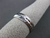 ANTIQUE WIDE 14K WHITE GOLD FILIGREE DIAMOND CUT WEDDING ANNIVERSARY RING #18936