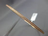 ESTATE .96CT DIAMOND 18KT ROSE GOLD 3D CLASSIC ETERNITY MILGRAIN BANGLE BRACELET