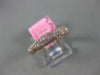 ESTATE .80CT PINK DIAMOND 18KT ROSE GOLD PAVE CLASSIC ETERNITY ANNIVERSARY RING
