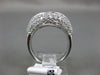 ESTATE LARGE 2.36CT DIAMOND 18KT WHITE GOLD 3D FRENCH KISS CLUSTER LOVE FUN RING