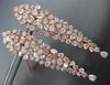 ESTATE EXTRA LARGE 18.98CT PINK DIAMOND 18KT ROSE GOLD CLUSTER HANGING EARRINGS