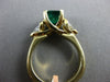 ESTATE 2.33CT DIAMOND & AAA EMERALD 14KT TWO TONE GOLD 3D LUCIDA ENGAGEMENT RING