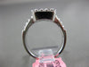 ESTATE 1.02CT ROUND & BAGUETTE DIAMOND 18K WHITE GOLD RECTANGLE FRIENDSHIP RING