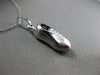 ESTATE 14KT WHITE GOLD HANDCRAFTED SOCCER CLEATS FLOATING PENDANT & CHAIN #25213