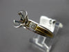 .34CT DIAMOND 18K 2 TONE GOLD ROUND SEMI BEZEL SEMI MOUNT ENGAGEMENT RING #ELV42
