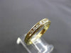 ESTATE .36CT DIAMOND 14KT YELLOW GOLD 3D CHANNEL WEDDING ANNIVERSARY RING #5420