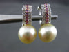 ESTATE .87CT DIAMOND SAPPHIRE & PEARL 18KT WHITE & YELLOW GOLD CLIP ON EARRINGS
