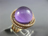 LARGE 16.80CT DIAMOND & KABOCHON AMETHYST 14KT ROSE GOLD MULTI ROW CIRCULAR RING