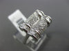 ESTATE WIDE 1.0CT ROUND & BAGUETTE DIAMOND 14KT WHITE GOLD 3D UMBRELLA LOVE RING