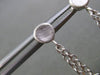 ESTATE .32CT DIAMOND 14KT WHITE GOLD MULTI STRAND CIRCULAR DROP HANGING EARRINGS