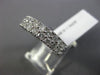 ESTATE 1.50CT ROUND CUT DIAMOND 14KT WHITE GOLD 2 ROW WEDDING ANNIVERSARY RING