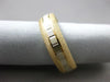 ESTATE 14KT WHITE & YELLOW GOLD 3D DIAMOND CUT WEDDING ANNIVERSARY RING  #24628