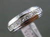 ESTATE WIDE .85CT DIAMOND 14KT WHITE GOLD CLASSIC WEDDING ANNIVERSARY RING