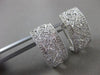 ESTATE LARGE .40CT DIAMOND 18KT WHITE GOLD FILIGREE CLIP ON EARRINGS  #20318