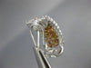 ESTATE LARGE 3.63CT WHITE & PINK DIAMOND 18KT WHITE & ROSE GOLD CLIP ON EARRINGS