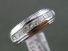 ESTATE WIDE .85CT DIAMOND 14KT WHITE GOLD CLASSIC WEDDING ANNIVERSARY RING