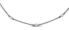 ESTATE .10CT DIAMOND 18K WHITE GOLD & BLACK RHODIUM DIAMOND BY THE YARD NECKLACE
