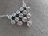 ESTATE .26CT DIAMOND 14KT WHITE GOLD 3D BEZEL CROWN FLEXIBLE CHANDELIER NECKLACE