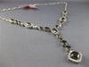 ESTATE LARGE GIA 15.17CT WHITE & CHOCOLATE FANCY DIAMOND 18K WHITE GOLD NECKLACE