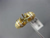 ESTATE LARGE .48CT DIAMOND 14KT YELLOW GOLD MULTI ROW SEMI MOUNT ENGAGEMENT RING