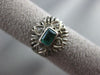 ANTIQUE .54CT DIAMOND & AAA EMERALD 14KT WHITE GOLD 3D HEART SHAPE FILIGREE RING