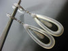 ESTATE LARGE .78CT DIAMOND & MOTHER OF PEARL 18KT WHITE GOLD 3D HANGING EARRINGS