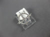 ESTATE .14CT ROUND CUT DIAMOND 14K WHITE GOLD 3D CLASSIC PEACE SIGN FUN RING