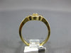 ESTATE .51CT DIAMOND 14K YELLOW GOLD 3D SEVEN STONE FLOWER BEZEL ETOILE FUN RING