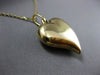 ESTATE 18KT YELLOW GOLD HANDCRAFTED DOUBLE SIDED HEART LOVE CHARM PENDANT #25310