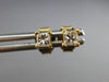 ESTATE .28CT PRINCESS CUT DIAMOND 14KT YELLOW GOLD CLASSIC STUD EARRINGS #14267