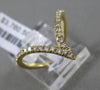 ESTATE LARGE .30CT DIAMOND 18KT YELLOW GOLD 3D V SHAPE BUTTERFLY RING F/G VVS/VS